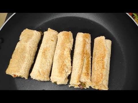 Paneer Bread Roll / Snack Recipe/ Bread roll/ Vegetable Bread Roll / iftar 2024