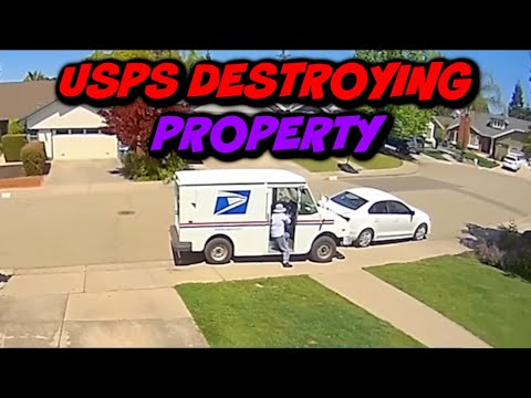 USPS DESTROYING public property & NOT PAYING