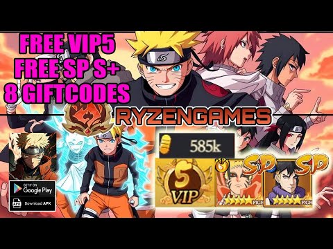 Shinobi Ryzen Gameplay & 8 Giftcodes - Naruto Free VIP5 & SP S+ Ninja | Shinobi Ryzen 8 Codes