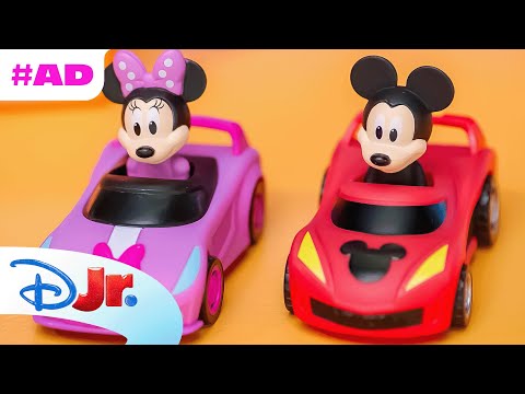 AD | Mickey's Ready to Race Garage Playset Toy Play 🏎️ | Mickey Mouse | @disneyjr