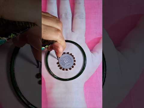 New bangle mehndi design trick #mehndi #youtubeshorts #shortvideo #viralvideo