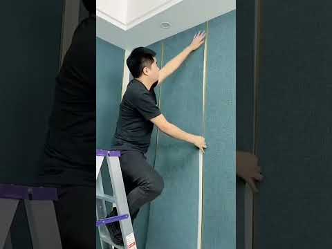 Bedroom Wallpaper Installation, Interior Home decor #shorts #trending #youtubeshorts