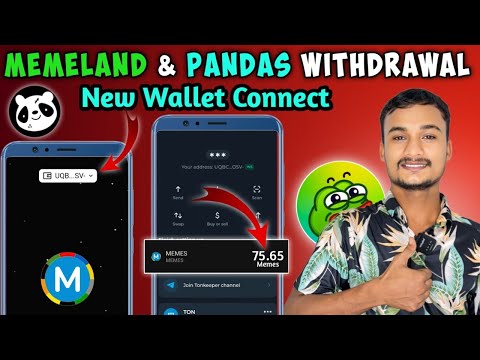 Memeland New Wallet कैसे करें | Memeland Token Received Tonkeepar 🤑 | Pandas Withdrawal New update