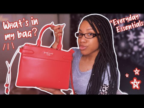 WHAT'S IN MY BAG 2021 | EVERYDAY ESSENTIALS 2021 | KATE SPADE STACI SMALL SATCHEL