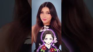 Anime hairtutorial-Lady Tamayo Demon slayer hairstyle #demonslayer #animehairstyle