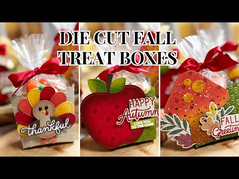 Die Cut Fall Treat Boxes (Pretty Pink Posh)