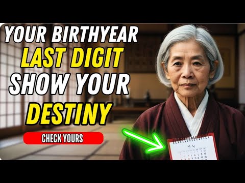 This is What The Final Digit of Your Birth Year REVEALS - Buddhist Numerology