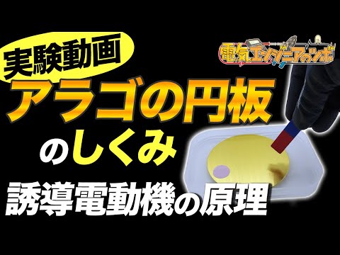 【実験動画】誘導電動機の原理「アラゴの円板」のしくみについて