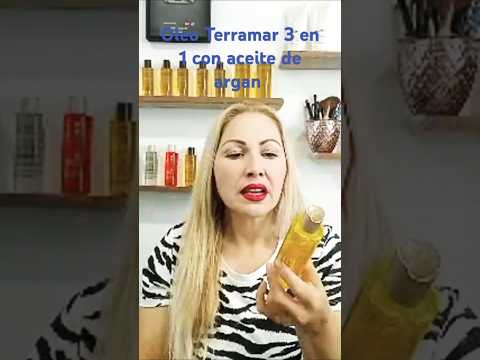 Aplicando mi Olio Terramar antes de planchar mi Cabello #parati #hair #chorts #terramar