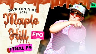 2024 MVP Open | FPO FINALF9 | Tattar, Gannon, Scoggins, Hansen | Jomez Disc Golf