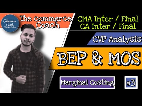 03 Break Even Point and Margin of safety : Marginal Costing: CVP analysis - English