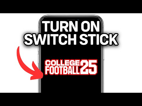 HOW TO TURN ON SWITCH STICK COLLEGE FOOTBALL 25 2025! (FULL GUIDE)