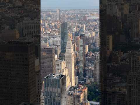 Stunning panoramic view of New York Cityscape from the Empire State Building in Manhattan! #nyc