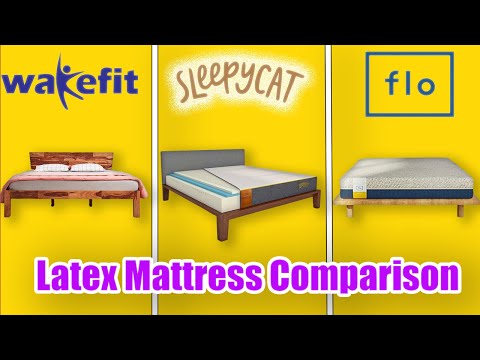 Wakefit Latex Vs SleepyCat Latex Vs Flo Anti-Gravity Latex Mattress Comparison 2025