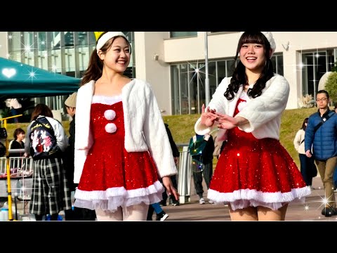 【ダンス☆1/4】アイドルのクリスマスショーがカワイ過ぎた♡ / シルクハイブさん / カルチャー祭 / Japanese Kawaii Dance / チア Cheer