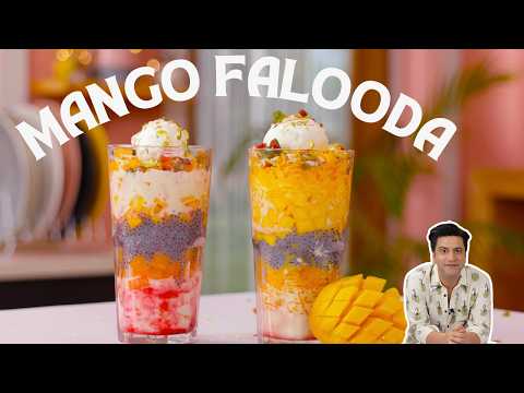 Mango Rabri Falooda | Mango Faluda without Machine | आम का फालूदा | Summer Dessert | Kunal Kapur