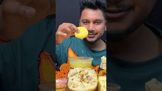 Indian Sweet Challenge 🇮🇳 #indianfoodmukbang #eatingasmr #mukbang #sweets #indiafoodeating