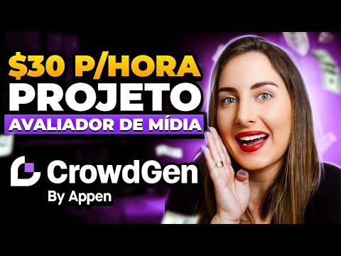 R$167 p/hora avaliador de mídia SEM EXPERIÊNCIA na CrowdGen passo a passo   Ganhar dinheiro online