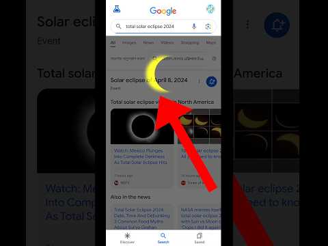 Google Easter Egg | Total Solar Eclipse 2024 | Solar Eclipse