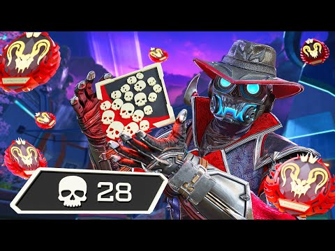 BLOODHOUND 28 KILLS AND 6900 DAMAGE WAS AMAZING (Apex Legends Gameplay)