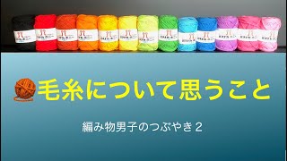 🧶　毛糸について思うこと