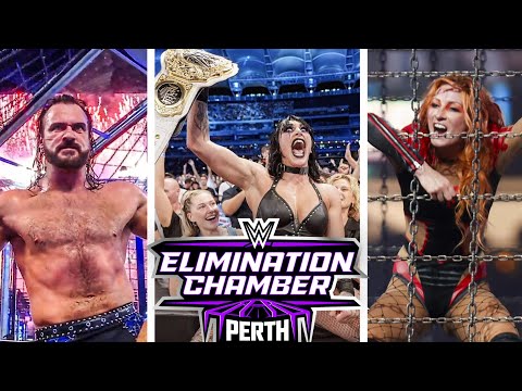 DREW MCINTYRE AND BECKY LYNCH WIN THE ELIMINATION CHAMBER!! WWE Elimination Chamber 2024 Review!!