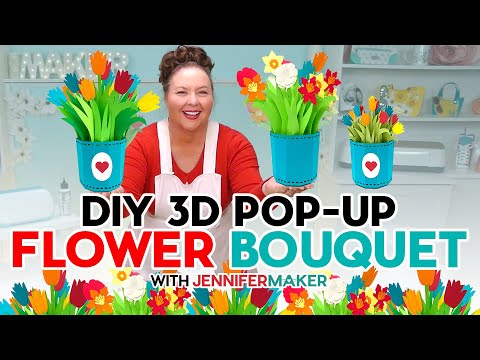 Watch These Amazing 3D Flower Bouquets Pop Up Before Your Eyes!