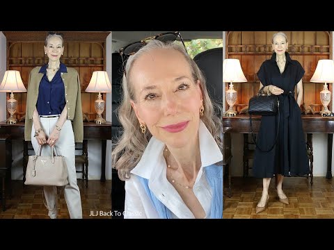 Timeless Style: 6 Outfits; Classic Summer-To-Fall Transition Staples, 2 New Bags / Fashion Over 50