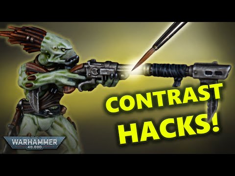 Contrast Hacks! Painting a Kroot Carnivore for Warhammer 40,000 | T'au Empire