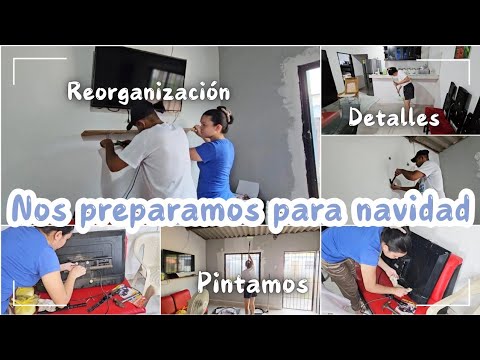 🏡CAMBIOS en la CASA - CAMBIAMOS DE LUGAR EL TV y PINTAMOS LA SALA🏡  espacios más bonitos