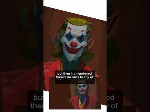 Stylized joker painting vs realistic joker painting #digitalart