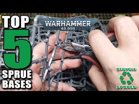 5 Crazy Ways to Repurpose Warhammer 40k Sprues into Terrain Bases...