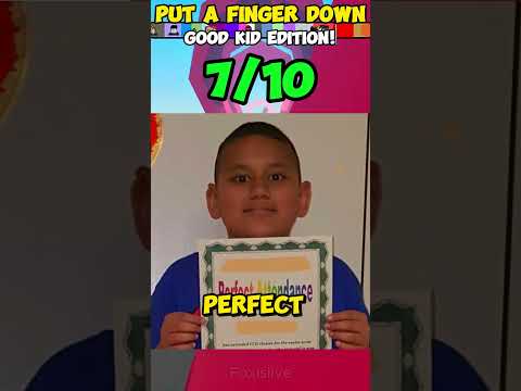 Put A Finger Down - GOOD Kid Edition 😇 #roblox #shorts