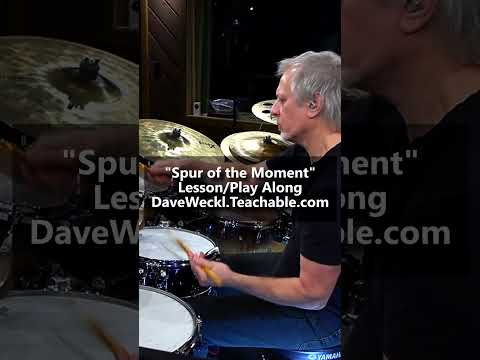 Dave Weckl "Spur of the Moment" NEW Lesson + Play Along #daveweckl #drums #drumlessons