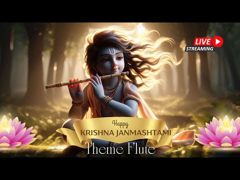 🔴 LIVE  KRISHNA THEME || कृष्ण जन्माष्टमी 2024 || Krishna Janmashtami Special Flute