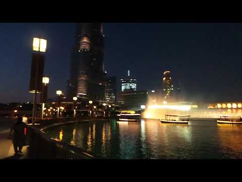 #Dubai -Burj Khalifa and Fountains by night