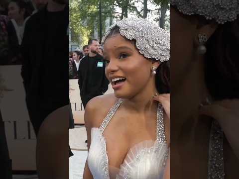 New Interview With Halle Bailey - 'Little Mermaid' London Premiere #thelittlemermaid #hallebailey