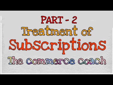 Treatment of Subscriptions - NPO : Part 2 - English - The commerce Coach