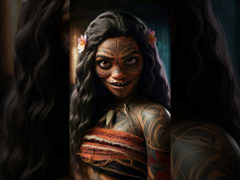 Horror versions of the Moana characters #scary