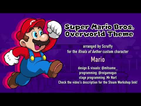 Super Mario Bros. Overworld - arranged by Scruffy (Rivals of Aether Custom Character - Mario)