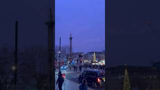 Christmas Walking Tour In Trafalgar Square London #christmas #christmaslights #londonwalk #london