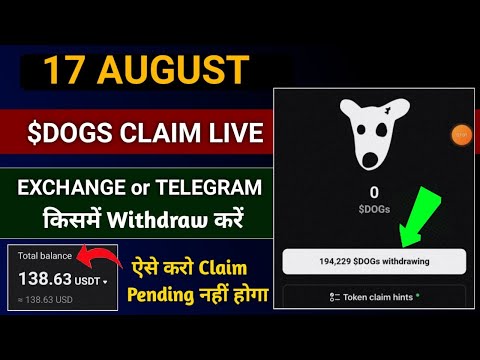 DOGS Deposit to Exchange💸| DOGS Live Withdrawal | #DOGS_WITHDRAWAL #DOGS_AIRDROP