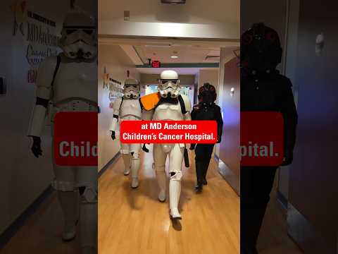 Stormtroopers visit young cancer patients