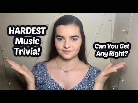 ASMR Whispering 70 Super Hard Music Trivia Questions