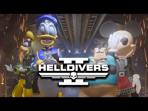 Disney Characters play HELLDIVERS 2