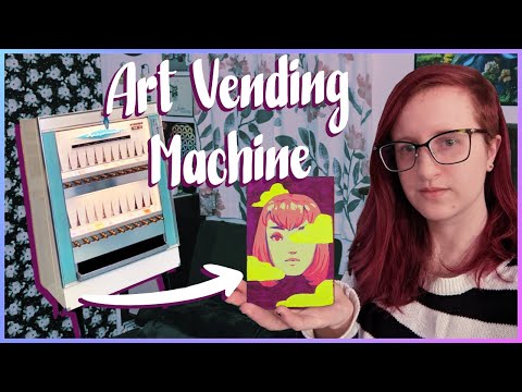 Selling My Art in VENDING MACHINES ✦ Painting for Art-O-Mat