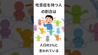 吃音症に関する雑学　#shorts #雑学 #吃音