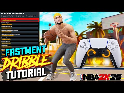 BEST FASTMENT ADVANCED DRIBBLE TUTORIAL W/HANDCAM on NBA 2K25 + BEST FASTEST DRIBBLE MOVES 2K25