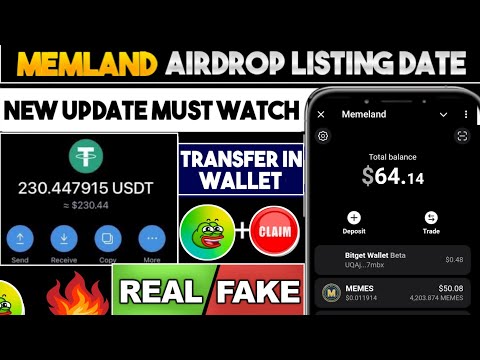 MEMELAND listing date update | MEMELAND airdrop new update today | Memeland withdrawal prosses