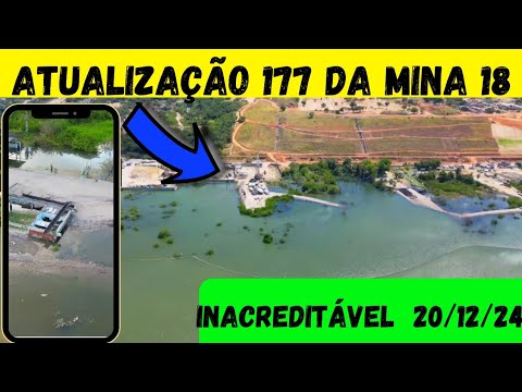 Atualização 177 da mina 18 da BRASKEM no Mutange | Maceió | Alagoas Brasil | visto de cima em 4K